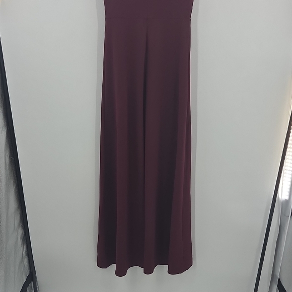 Chic Plum Maxi Dress With Dual Side Slits NWT - Picture 13 of 16